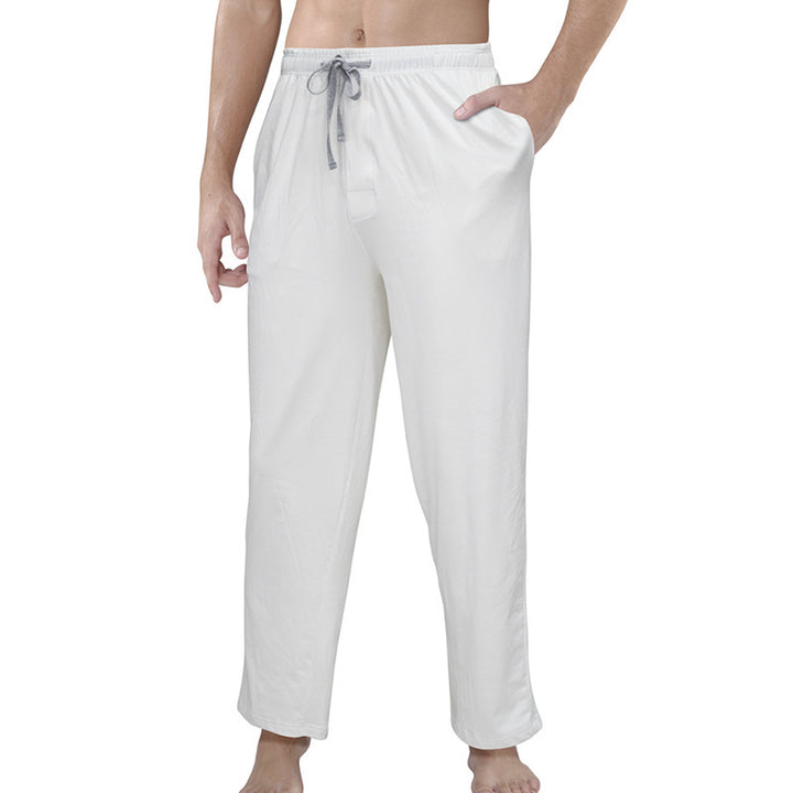 Men's lounge and sleep pants made of soft jersey with an elastic waistband and side pockets Mune Fashion