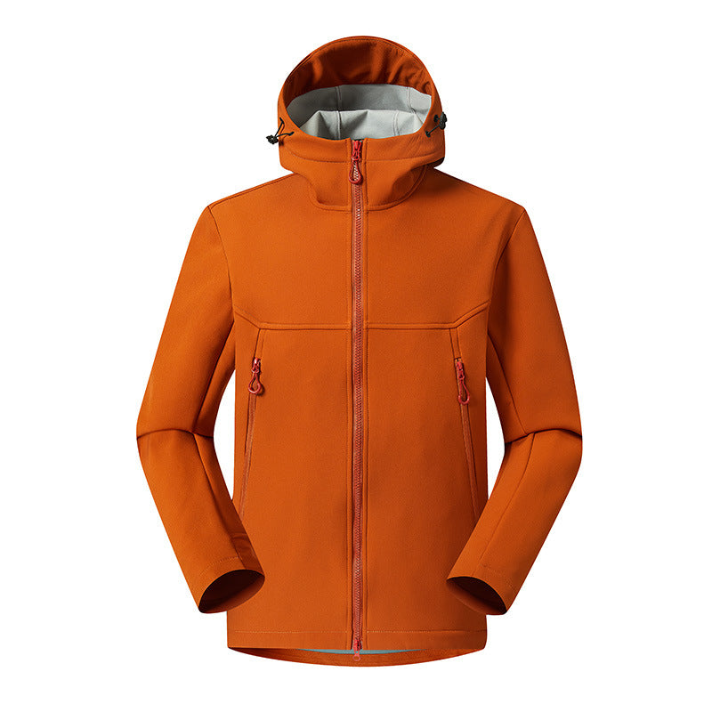 Men's Minimalistic Softshell Hoodie with breathable membrane, concealed zipper pockets, and ergonomic cut Mune Fashion