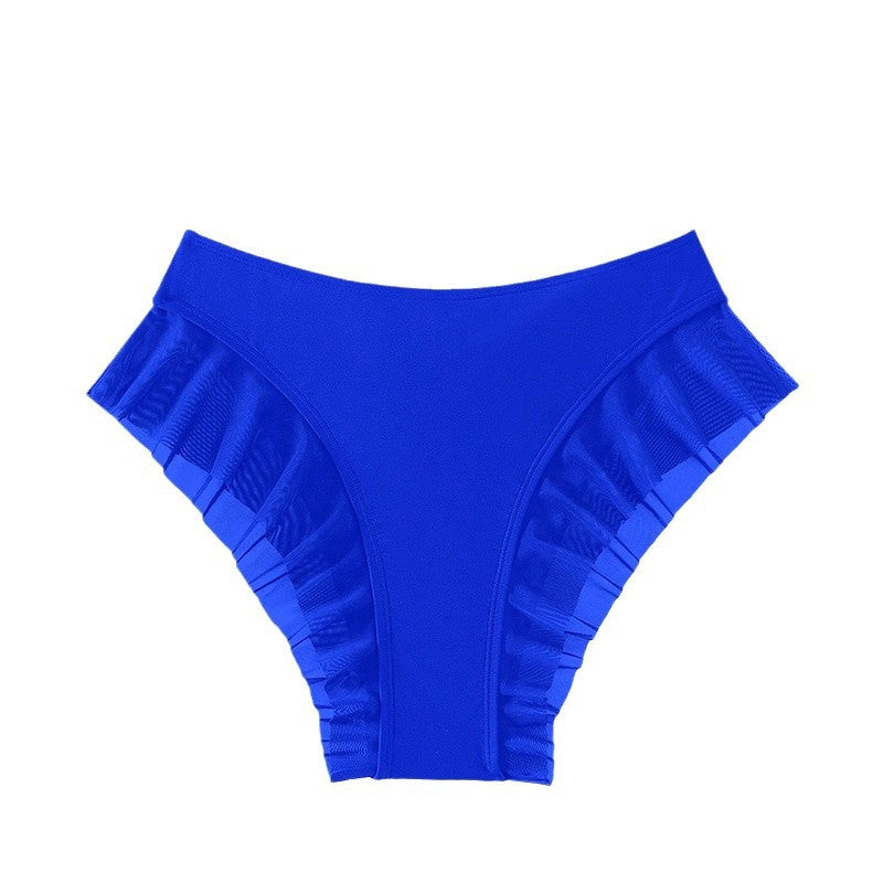 Women's High-Waisted Swim Shorts with Ruffle Details Mune Fashion