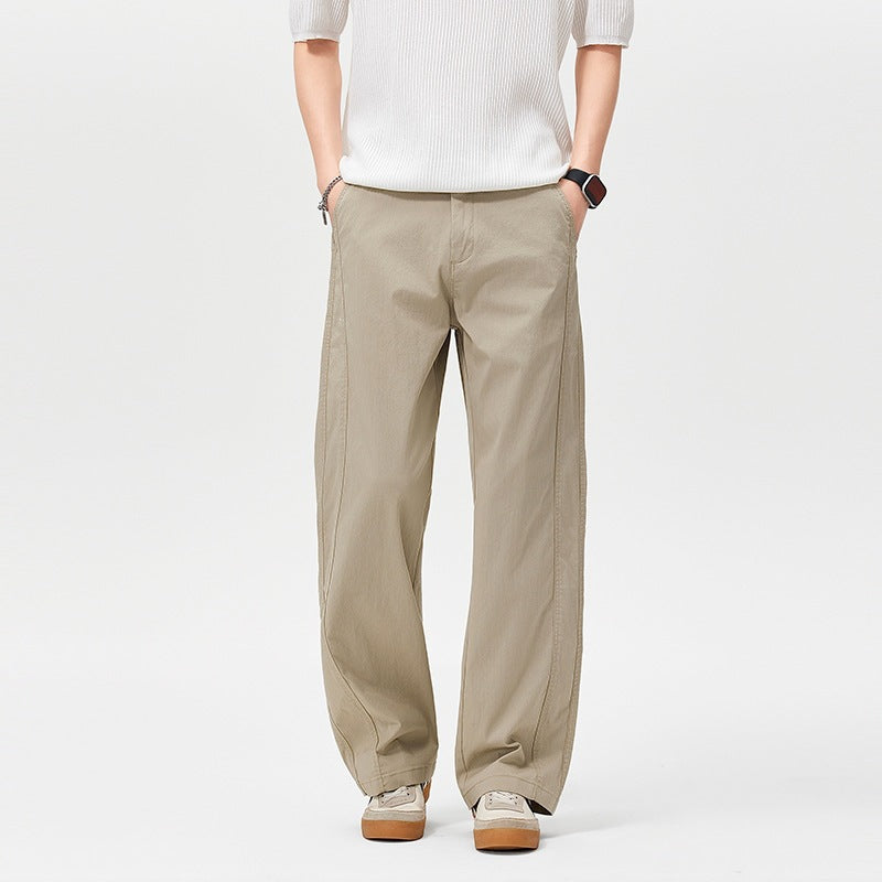 Women Comfortable Loose-Fit Fabric Trousers Mune Fashion