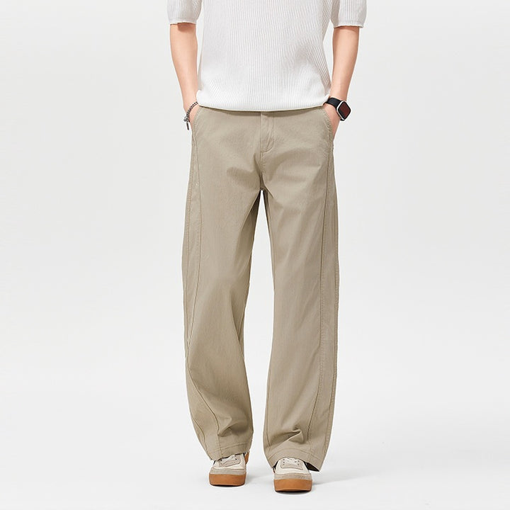 Women Comfortable Loose-Fit Fabric Trousers Mune Fashion