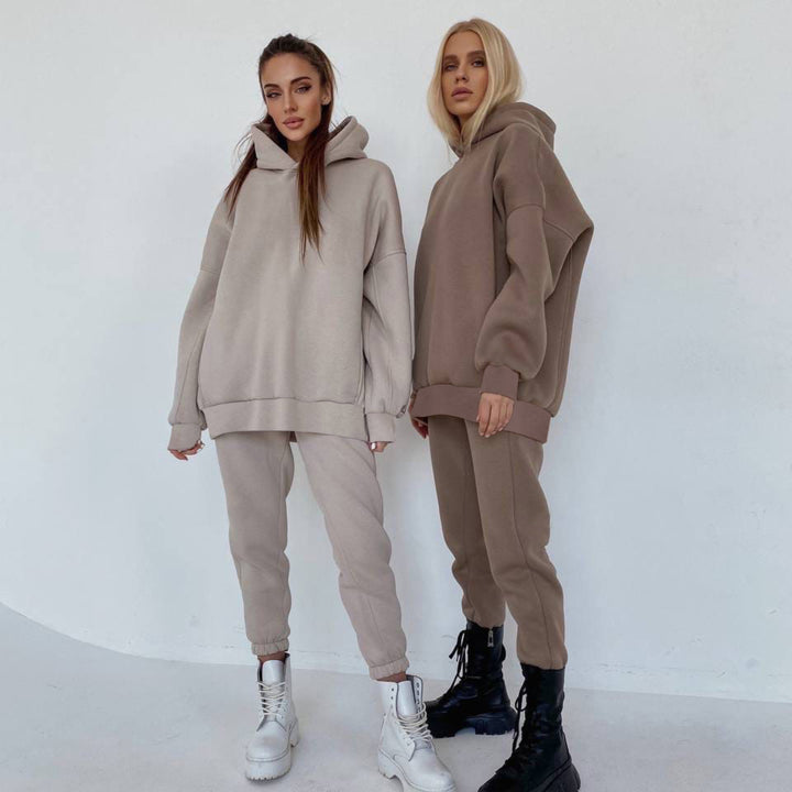 Women's oversized hoodie loungewear set with extra large hood and tailored joggers Mune Fashion