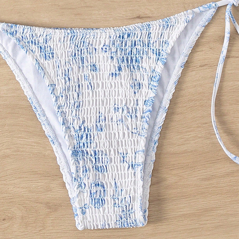 Women's bikini string with adjustable straps and ruffled design Mune Fashion