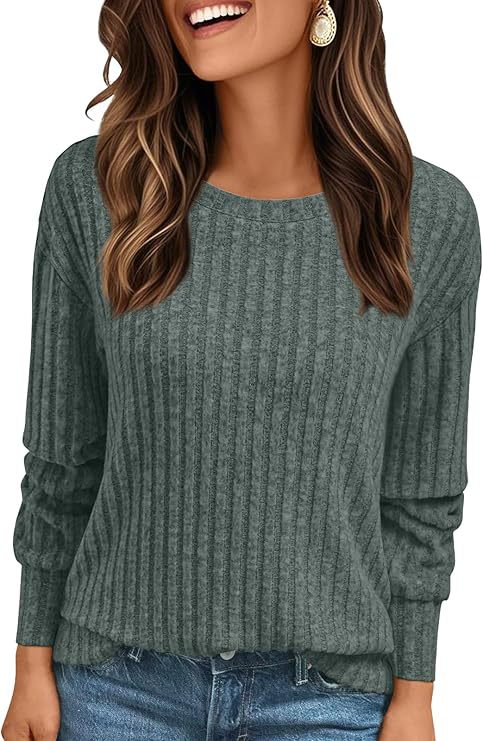 Women's Structured Ribbed Sweatshirt with Chenille Look and Relaxed Fit Mune Fashion