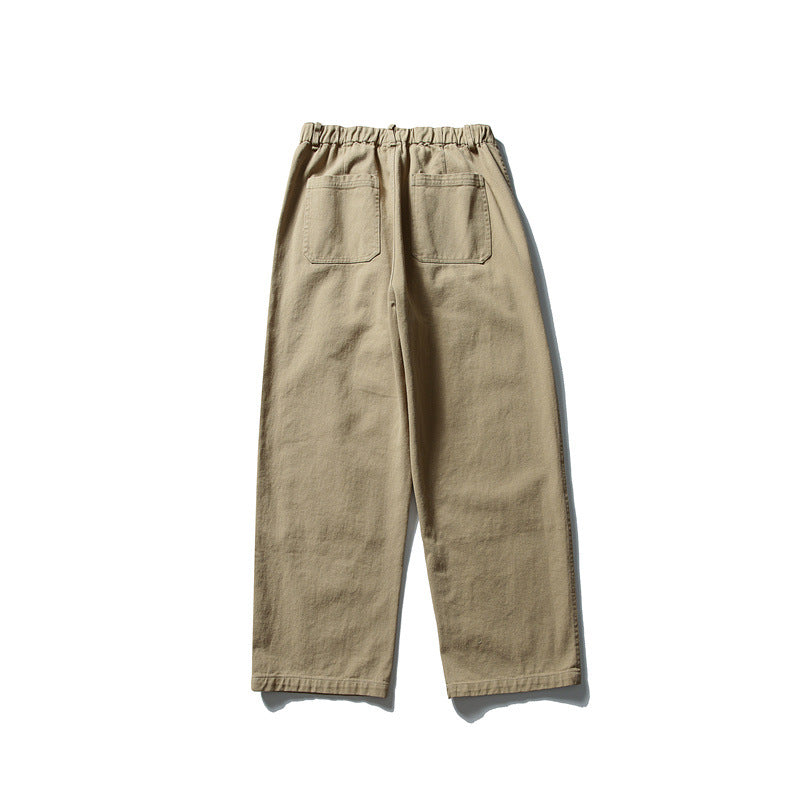 Men's loose Utility work trousers with applied patch pockets and elastic waistband Mune Fashion