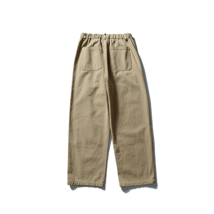 Men's loose Utility work trousers with applied patch pockets and elastic waistband Mune Fashion