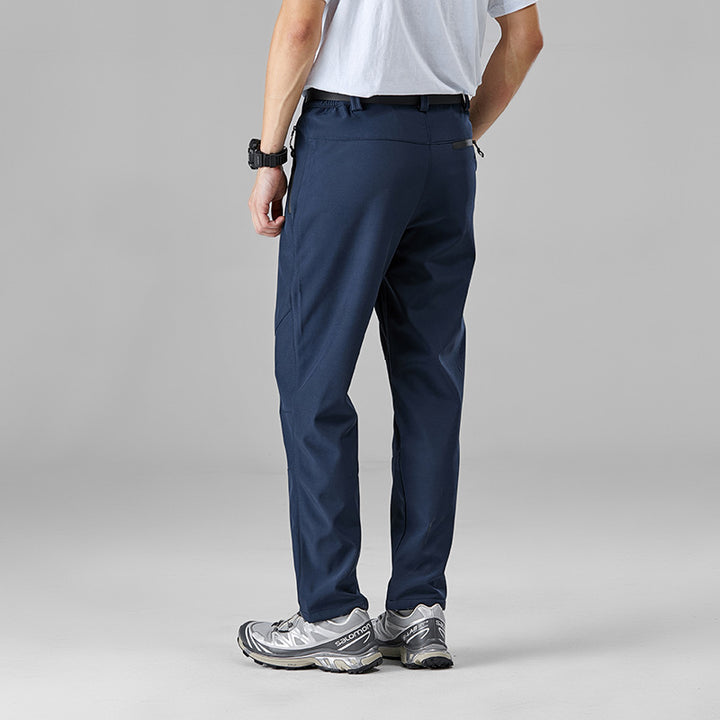 Men's Softshell Trekking Pants with Ergonomic Knees, Elastic Waistband and Zipper Pockets Mune Fashion
