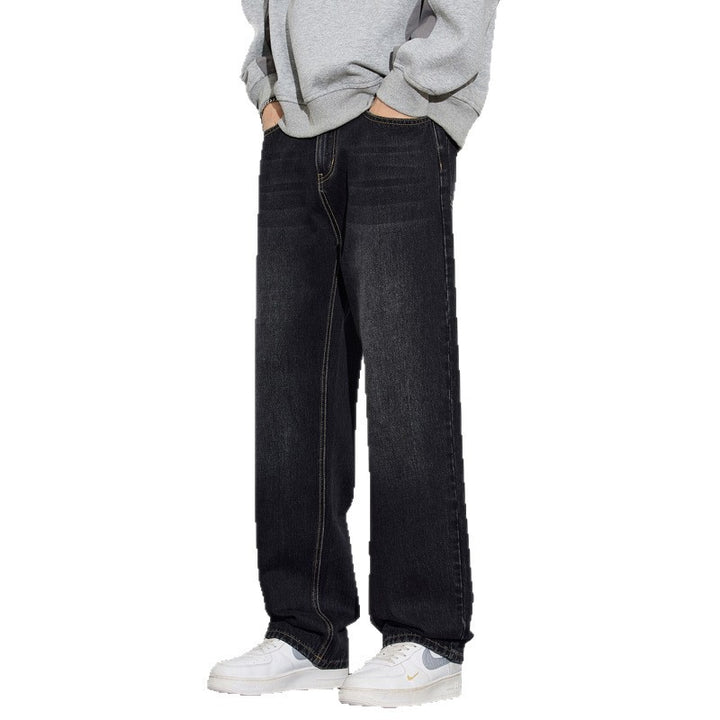 Men's Loose Denim Jeans in Vintage Look with Low Rise and Casual Fit Mune Fashion