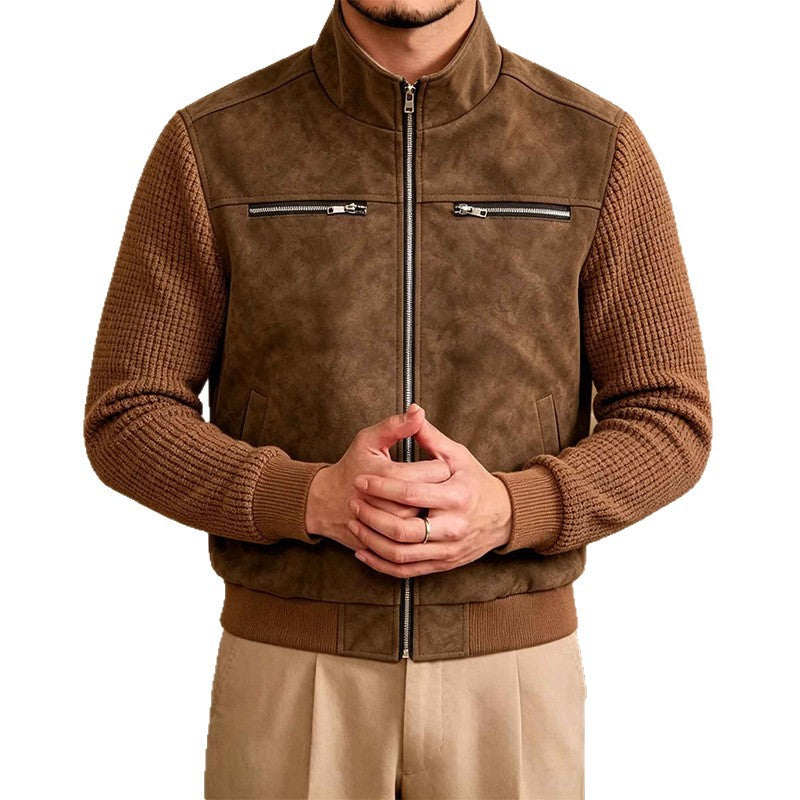 Men's Lifestyle Faux Leather Jacket Mune Fashion