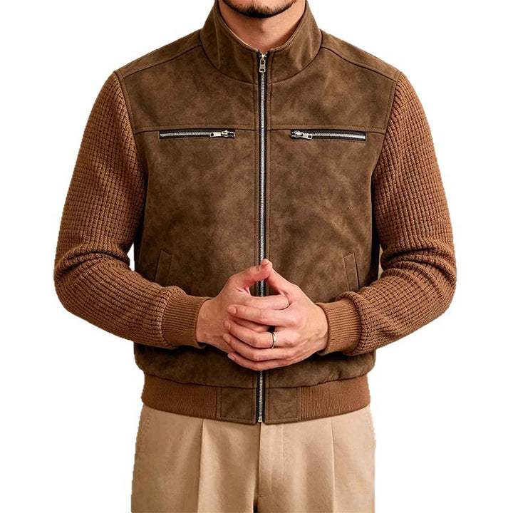Men's Lifestyle Faux Leather Jacket Mune Fashion