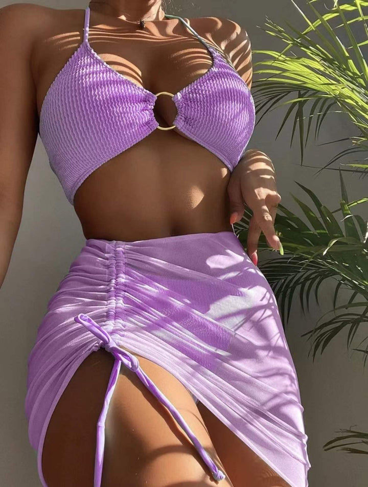 Ladies set with crinkled top and skirt Mune Fashion