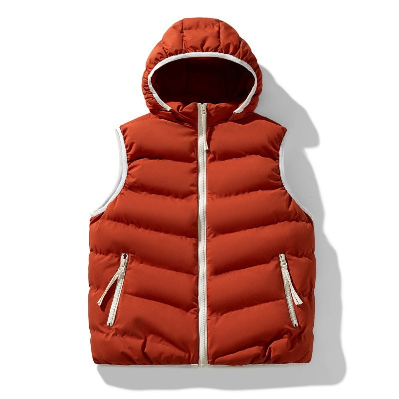 Women's Thermal Insulated Padded Vest with Hood Mune Fashion