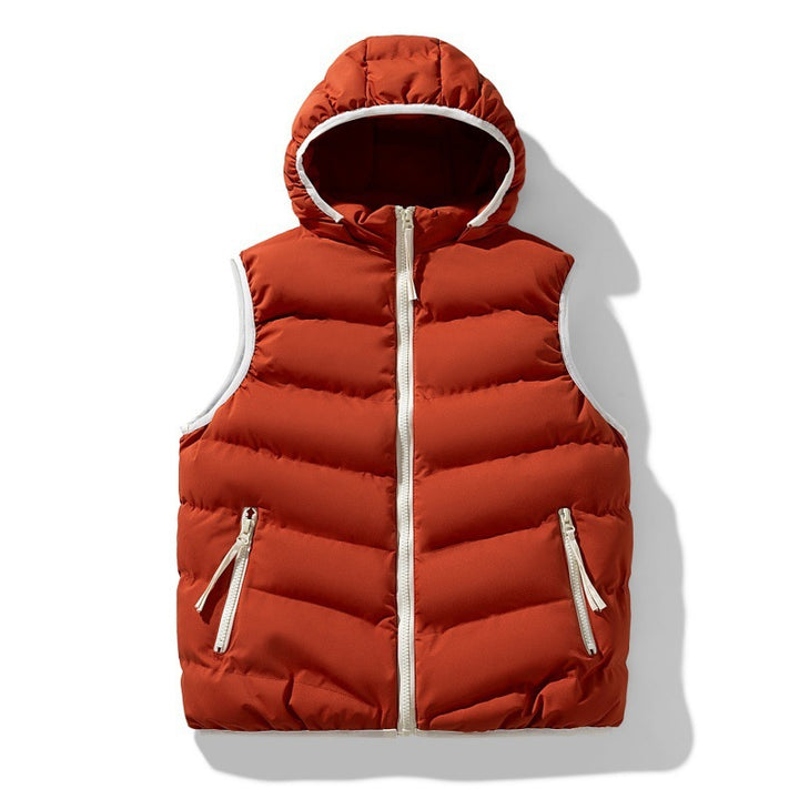 Women's Thermal Insulated Padded Vest with Hood Mune Fashion