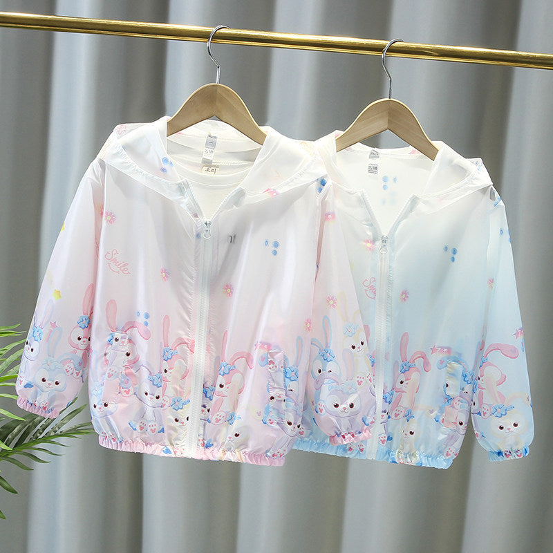 Women's lightweight hooded jacket for children with zipper and cute bunny design Mune Fashion