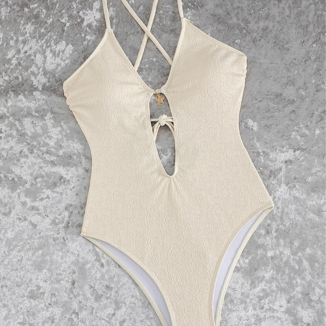Women's Cut-Out Swimsuit with Unique Ring Detail Mune Fashion