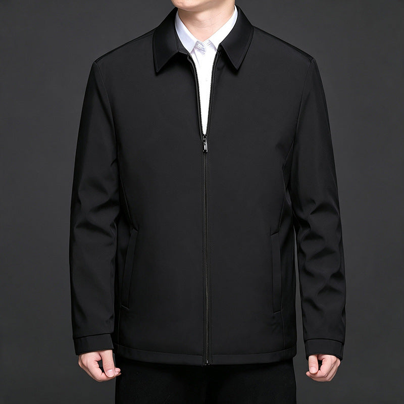 Men's lightweight quilted transitional jacket with internal quilted lining and classic collar Mune Fashion