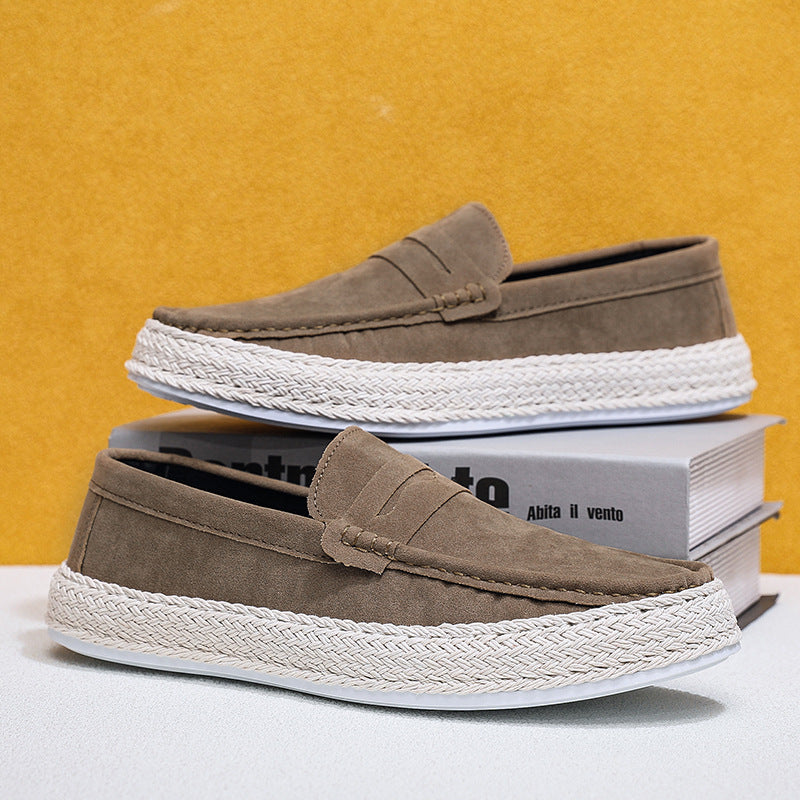 Men's Elegant Loafers with Jute Sole