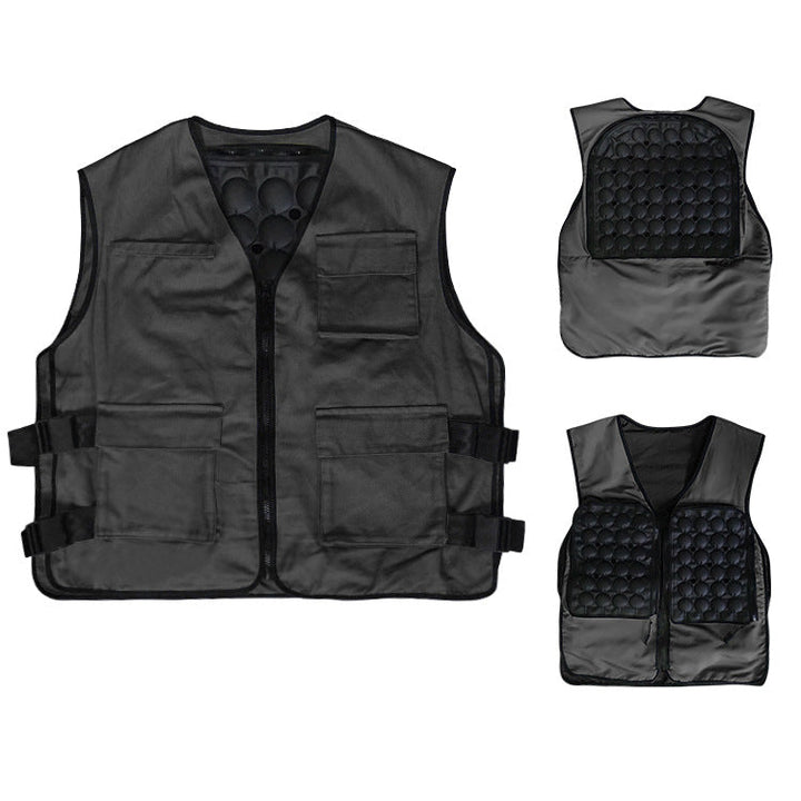 Unisex nan cooling gel vest with removable cooling pads and adjustable side buckles Mune Fashion