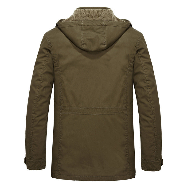 Men's field parka with teddy lining and adjustable hood Mune Fashion