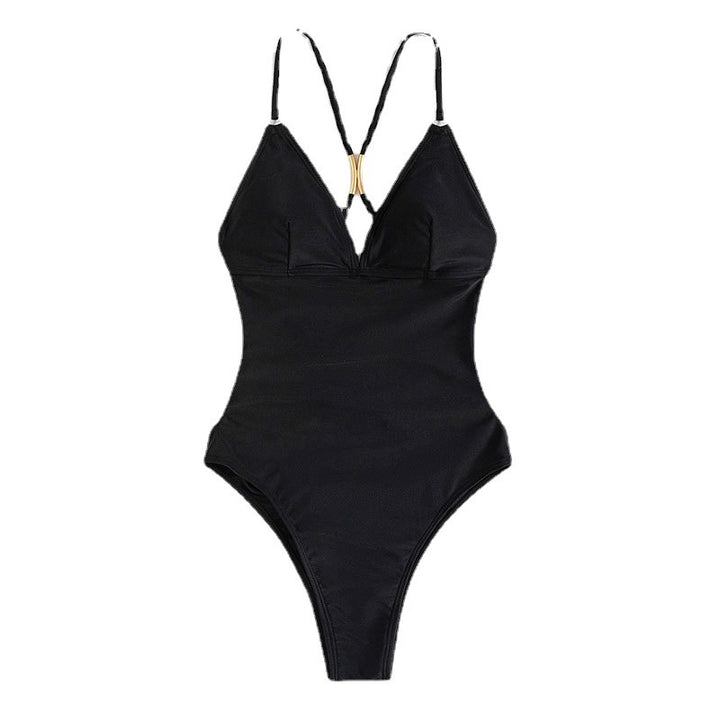Ladies one-piece swimsuit with elegant back cutout Mune Fashion
