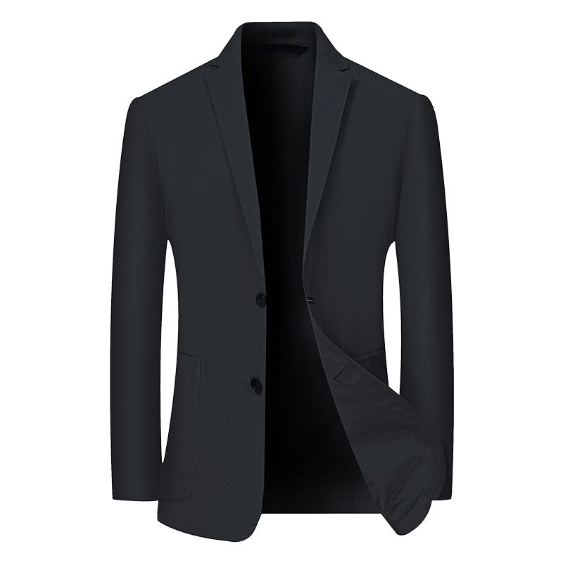 Men's Modern Stretch Business Blazer with Slim Fit and Patch Pockets Mune Fashion