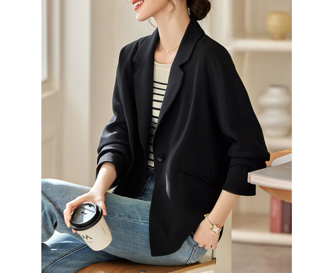 Ladies Elegant oversized Blazer jacket Drune