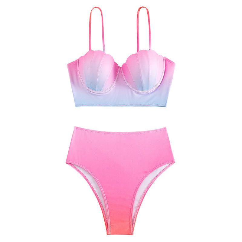 Women's bikini top with shell shape and high waistband Mune Fashion