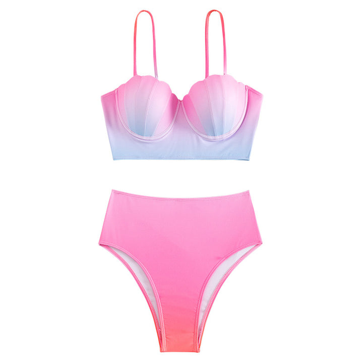 Women's bikini top with shell shape and high waistband Mune Fashion