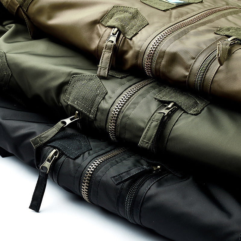 Men's Multifunctional Bomber Jacket with Versatile Pockets Mune Fashion