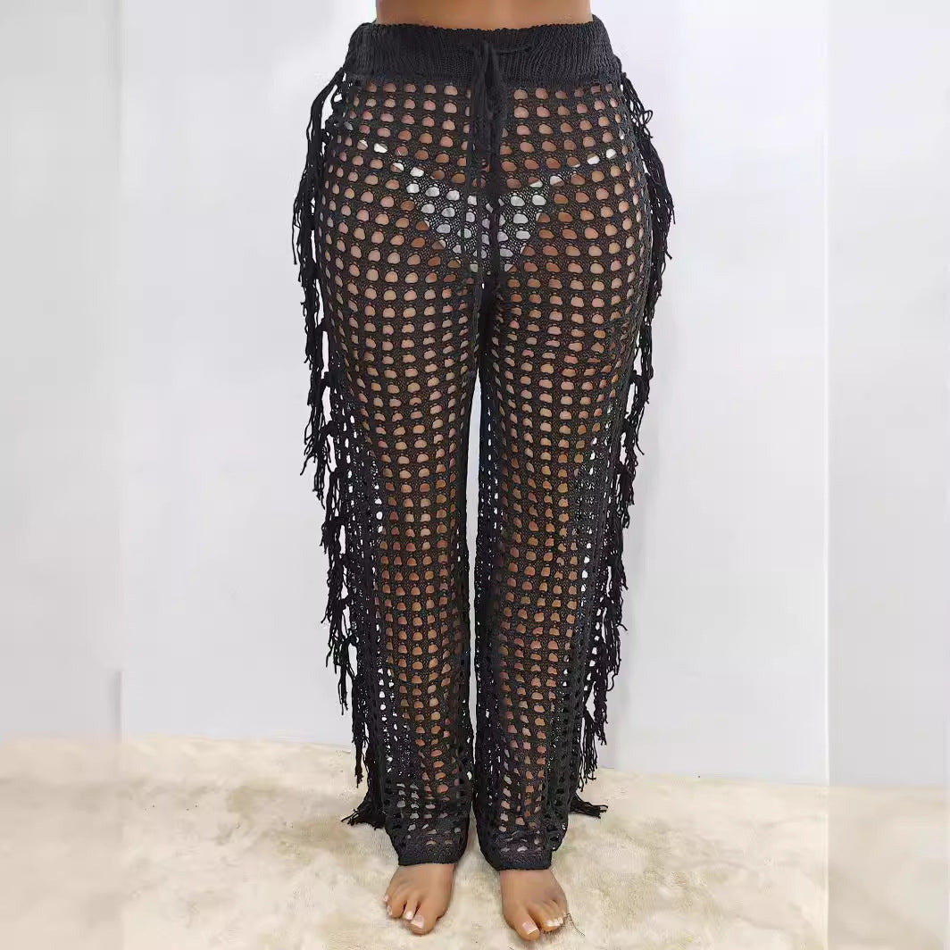 Women's airy crochet beach pants Mune Fashion