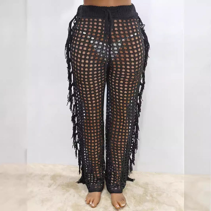 Women's airy crochet beach pants Mune Fashion