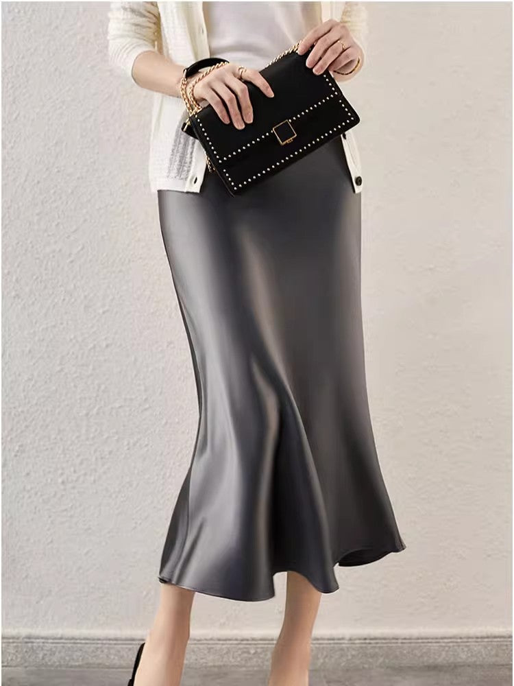 Women's Elegant Maxi Skirt with Flowing Cut Mune Fashion