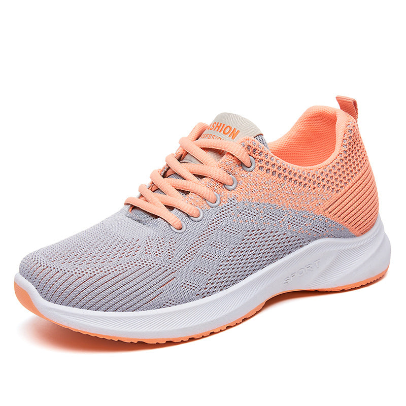 Women Breathable Sports Insoles Sneakers with Flexible Upper Material Mune Fashion