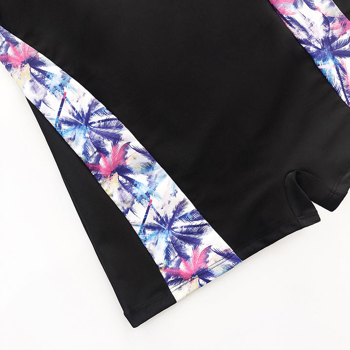Women's Sporty One-Piece Swimsuit with Attractive Color Details Mune Fashion