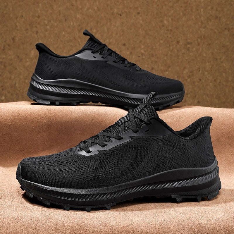 Unisex nan lightweight knit trekking sneakers with pronounced profile sole and reactive cushioning Mune Fashion