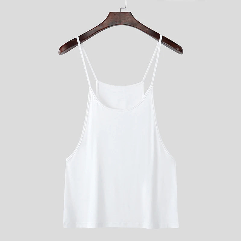 Ladies lightweight spaghetti strap top made of fine viscose blend with loose fit Mune Fashion