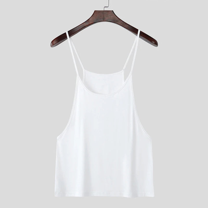 Ladies lightweight spaghetti strap top made of fine viscose blend with loose fit Mune Fashion