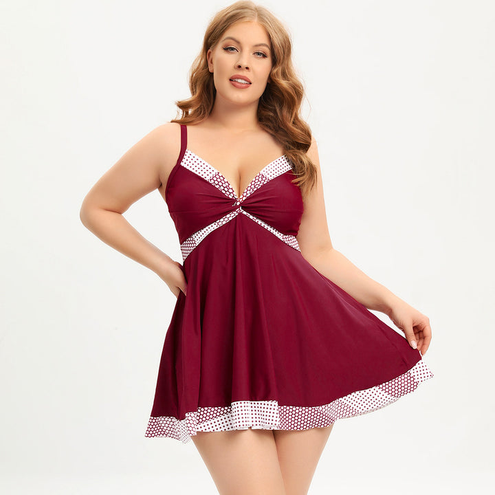 Women's casual swim dress with elegant knot design Mune Fashion