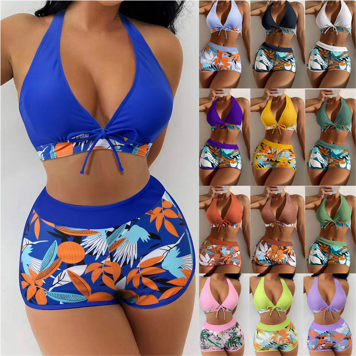 Women’s bikini set with high-cut shorts and playful bandeau top Mune Fashion