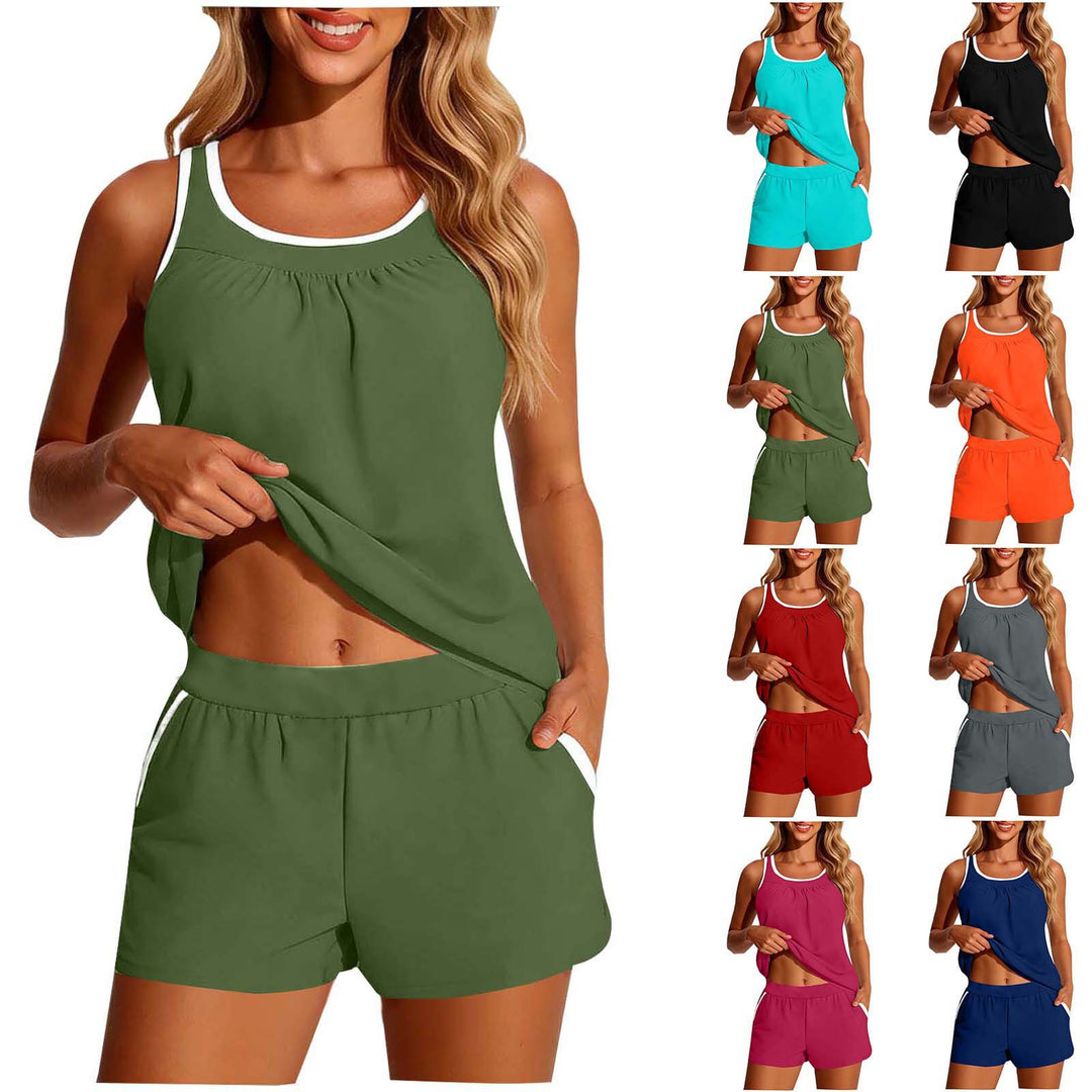 Damen Sportliches Tank-Top mit Shorts Echo Archiv
