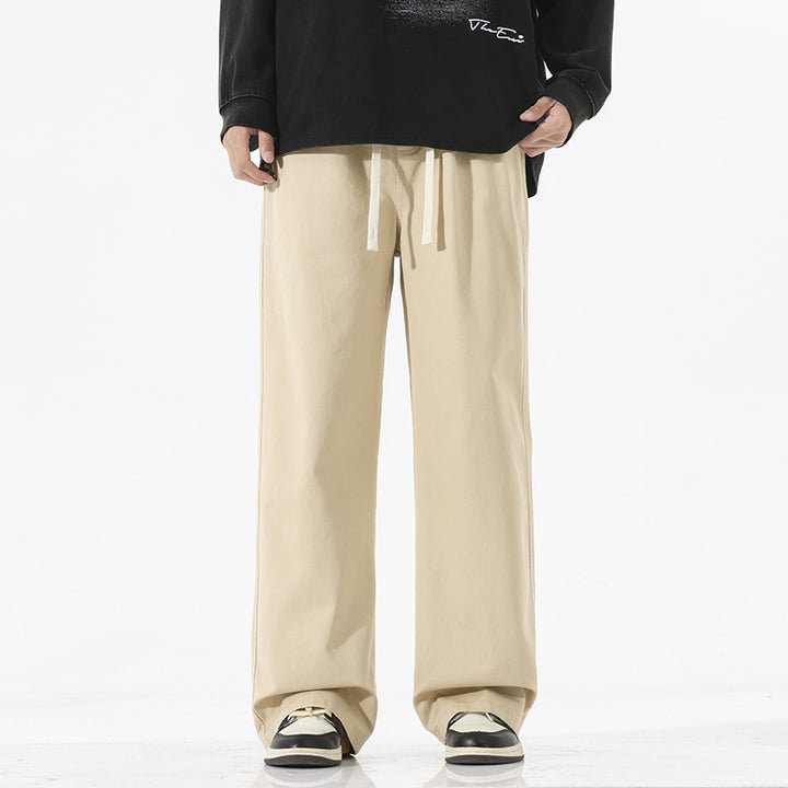 Men's loose comfort-fit cotton blend joggers with drawstring Mune Fashion