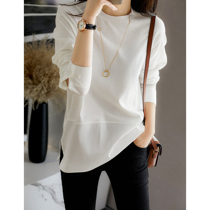 Ladies Casual Long Sleeve Shirt Mune Fashion