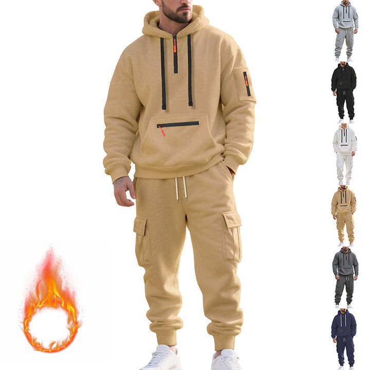 Men's nan utilitarian hoodie and cargo joggers set Mune Fashion