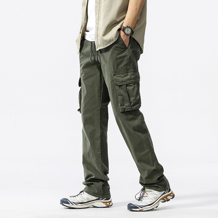 Men's Multifunctional Cargo Pants with Elastic Comfort Waistband, Drawstring and Organizer Pockets Mune Fashion