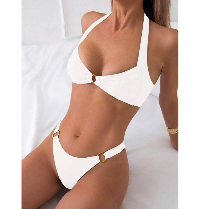 Women’s bikini set with fashionable knot and elastic material Mune Fashion