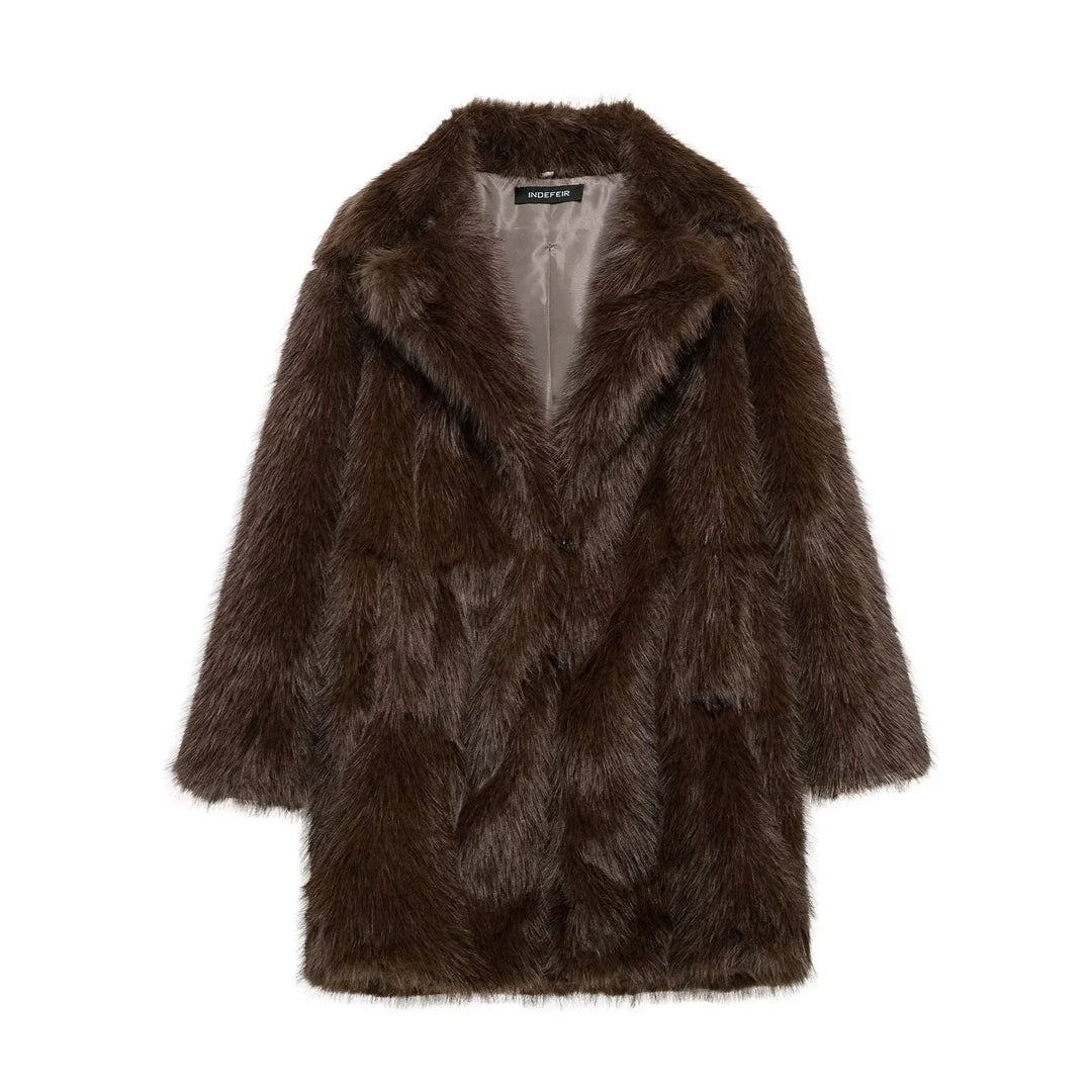 Mune | Long Fur Coat Made Of Faux Fur