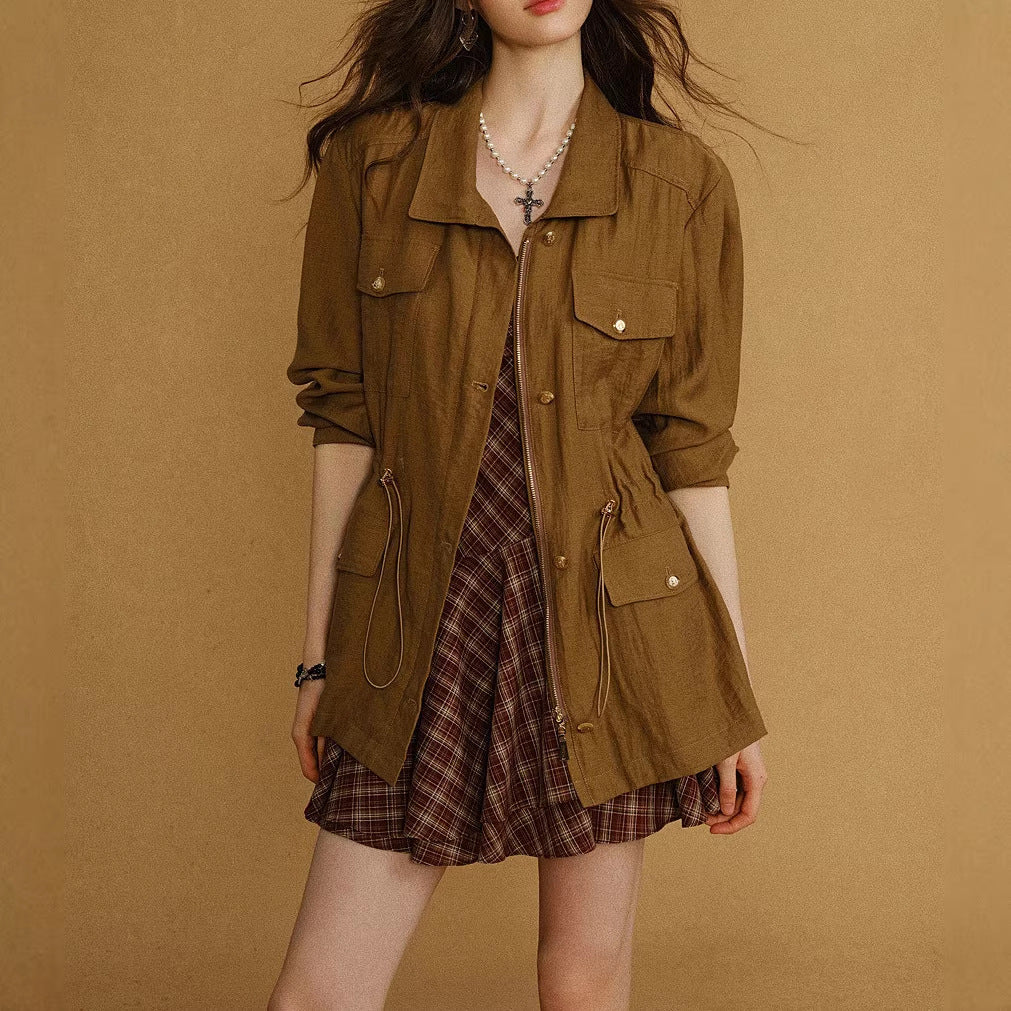 Women's Fashionable Linen Jacket Mune Fashion