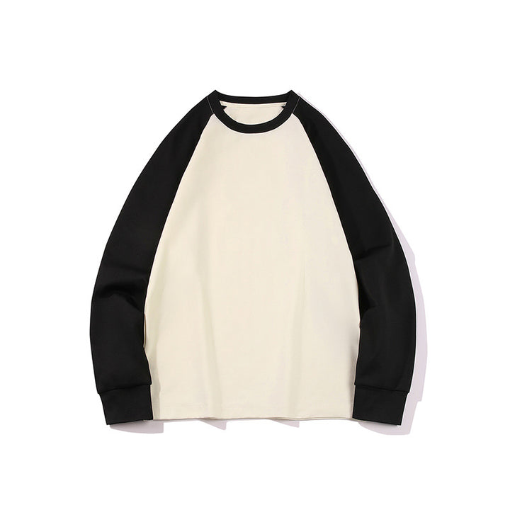 Men's Oversize Raglan Sweatshirt with Color Blocking and Ribbed Cuffs Mune Fashion