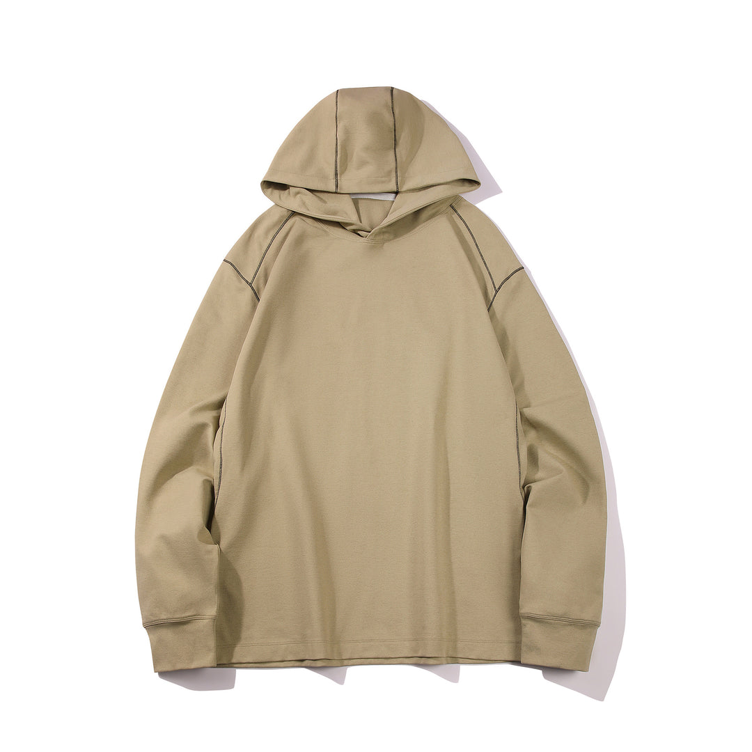 Men's Oversized Hoodie made of heavy cotton blend with contrast stitching and raglan sleeves Mune Fashion