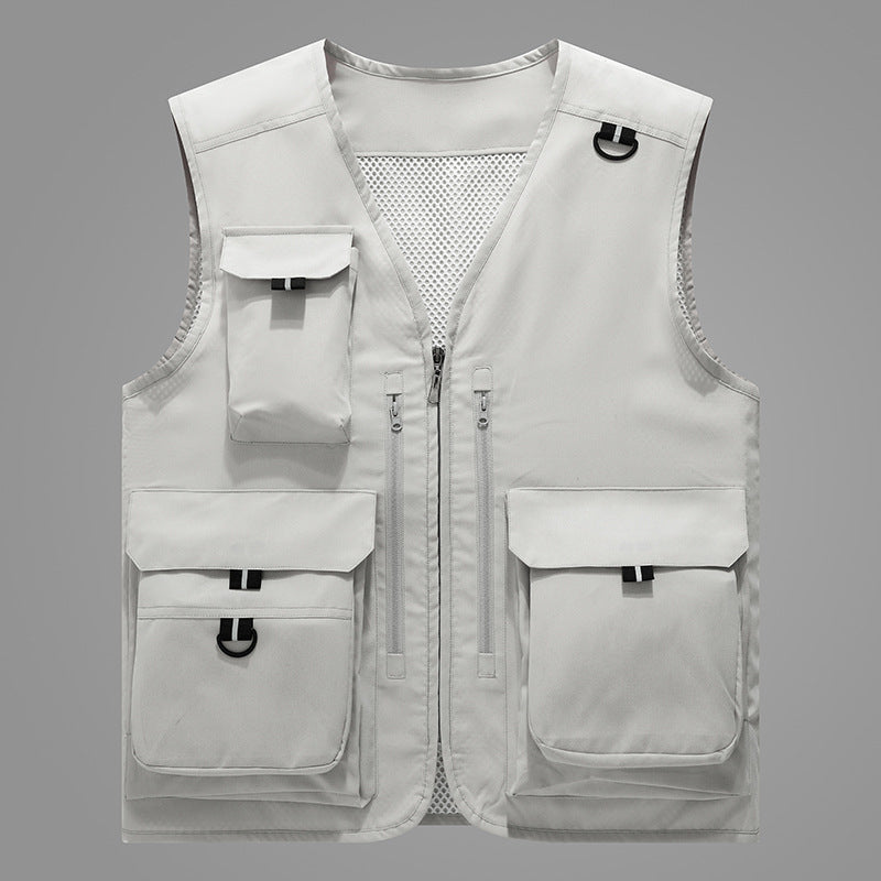Men's multifunctional outdoor vest with numerous pockets Mune Fashion